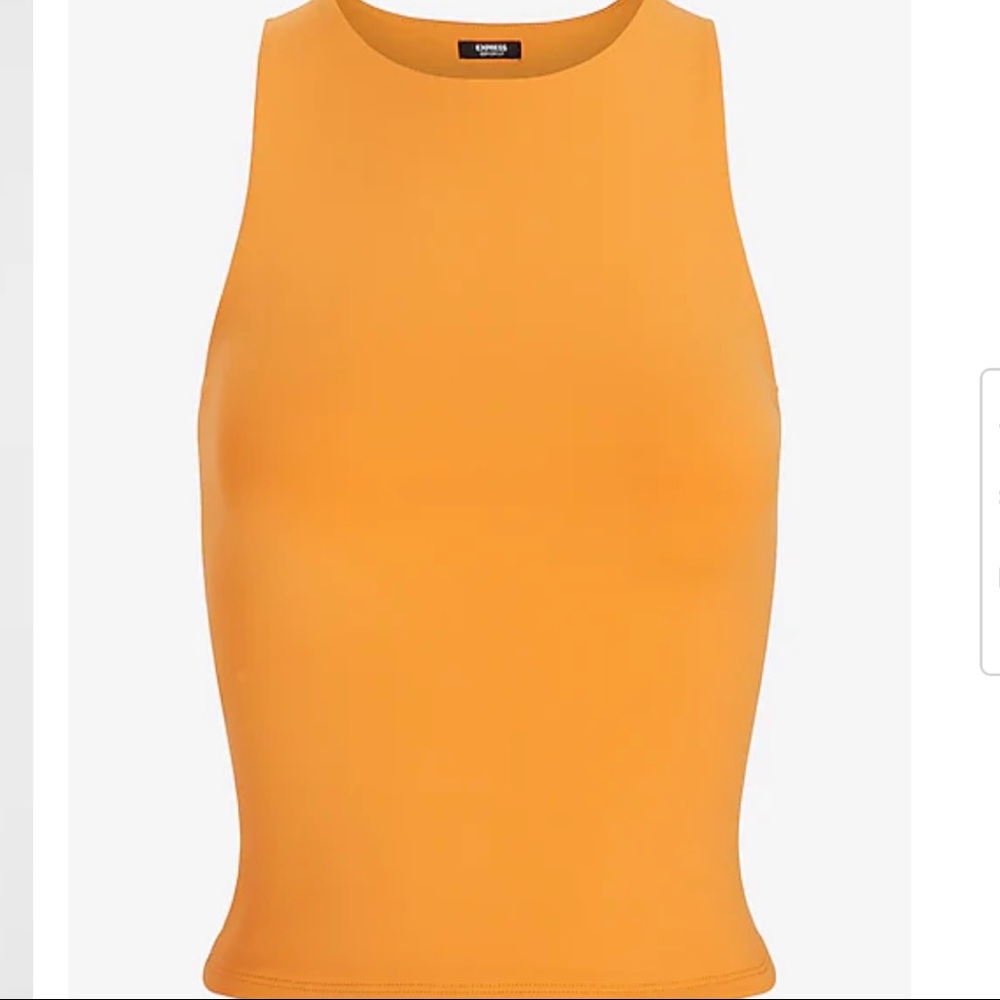 NWT Express Body Contour Cropped High Neck Tank